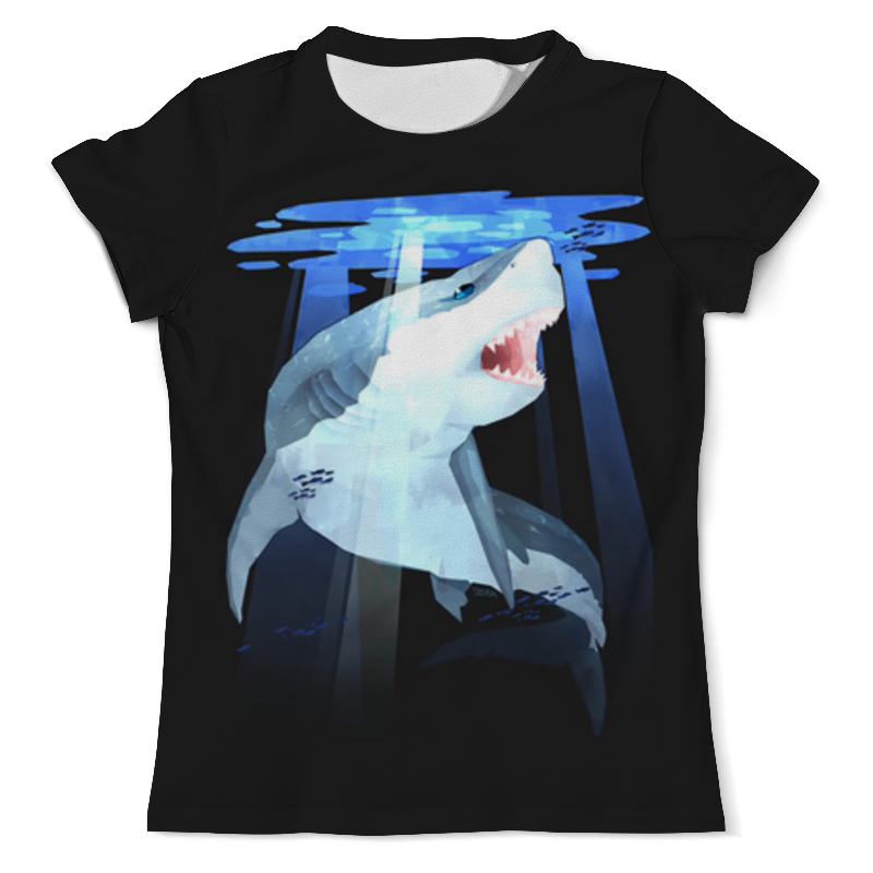 Printio Футболка с полной запечаткой (мужская) Акула printio футболка с полной запечаткой мужская акула с аквалангом