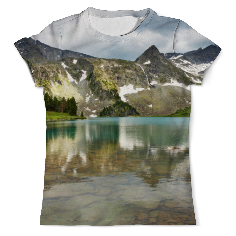 Printio Футболка с полной запечаткой (мужская) Озеро в горах printio футболка с полной запечаткой мужская елки в горах