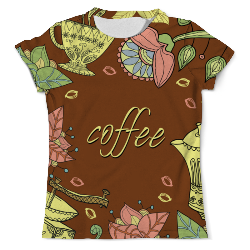 Printio Футболка с полной запечаткой (мужская) Я люблю кофе printio футболка с полной запечаткой женская я люблю кофе