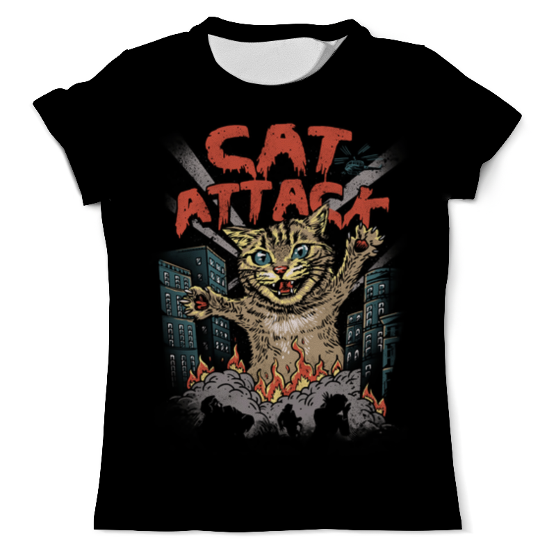 Printio Футболка с полной запечаткой (мужская) Cat attack