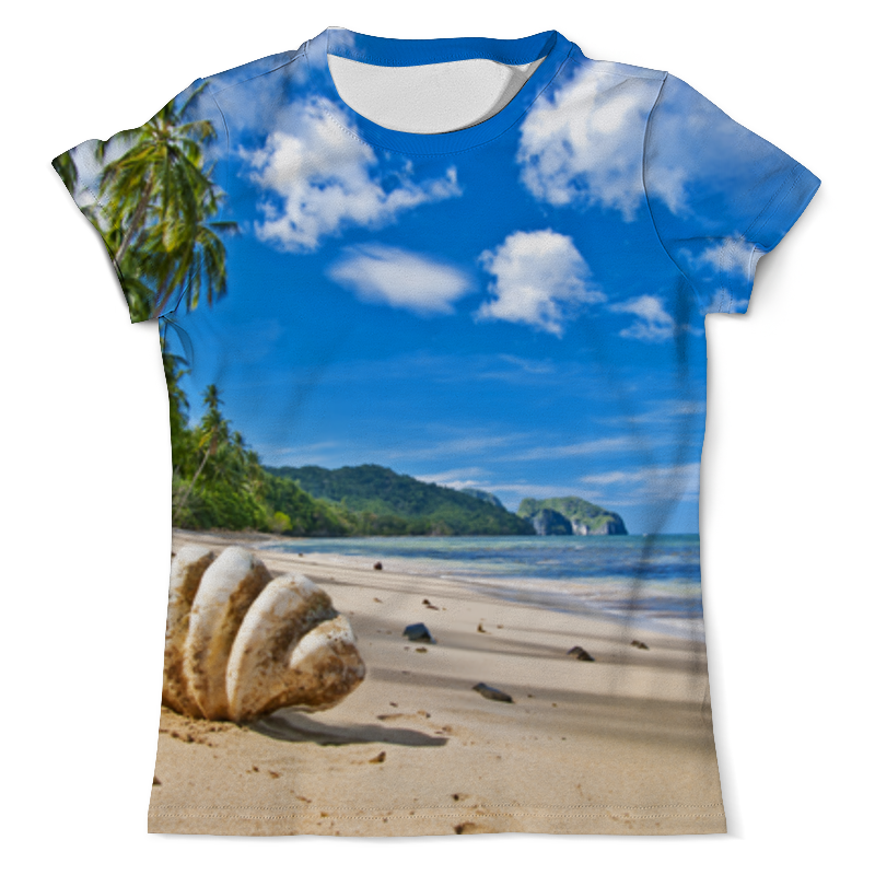 Printio Футболка с полной запечаткой (мужская) Карибы printio футболка с полной запечаткой женская пляж с пальмами