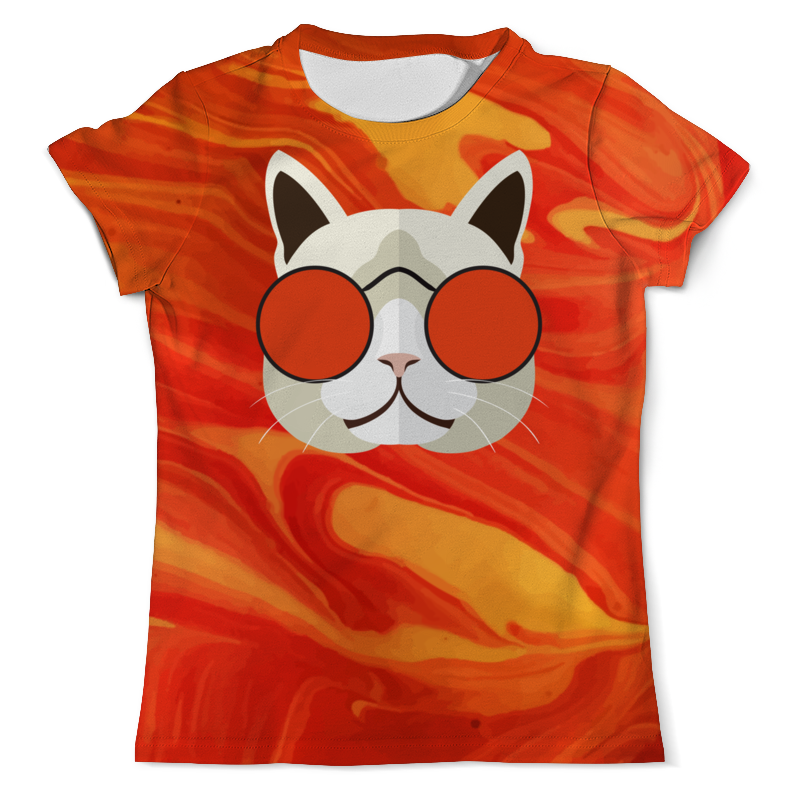 Printio Футболка с полной запечаткой (мужская) Кот хипстер printio футболка с полной запечаткой женская кот хипстер