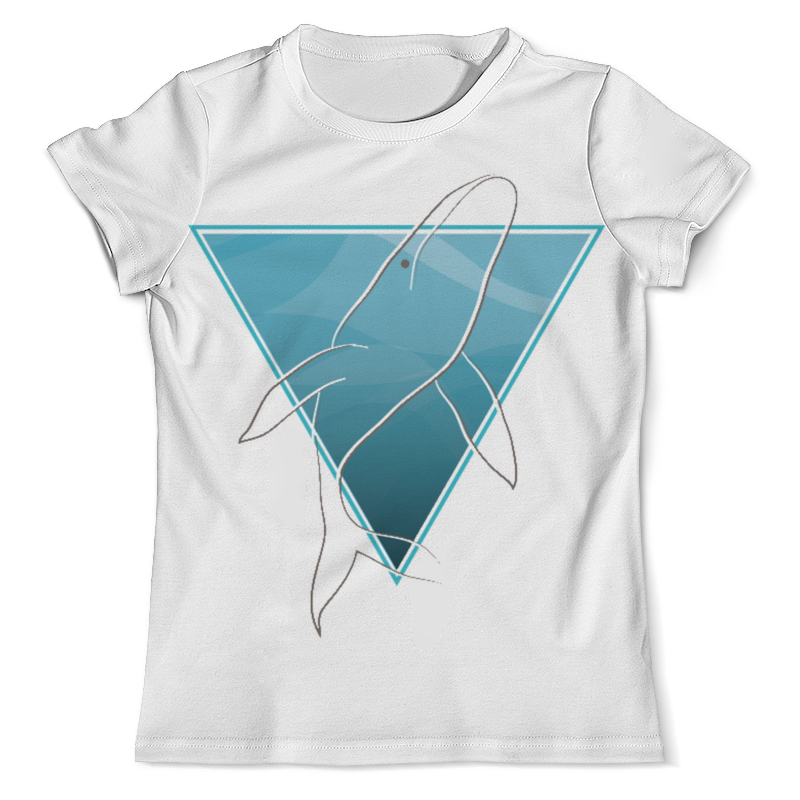 Printio Футболка с полной запечаткой (мужская) Кит в морском треугольнике printio футболка с полной запечаткой женская кит в морском треугольнике
