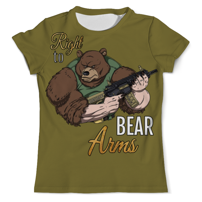 Printio Футболка с полной запечаткой (мужская) Bear arms printio футболка с полной запечаткой мужская blue bear