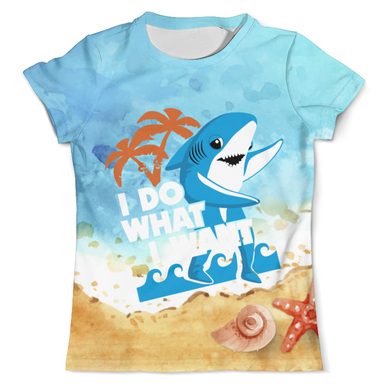 Printio Футболка с полной запечаткой (мужская) Я делаю то,что хочу ( акула ) printio футболка с полной запечаткой для девочек я делаю то что хочу акула