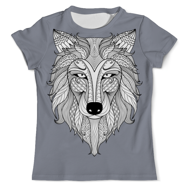 Printio Футболка с полной запечаткой (мужская) Голова волка printio футболка с полной запечаткой женская голова волка