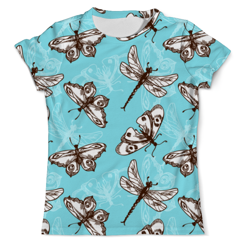 Printio Футболка с полной запечаткой (мужская) Бабочки и стрекозы printio футболка с полной запечаткой мужская бабочки и стрекозы