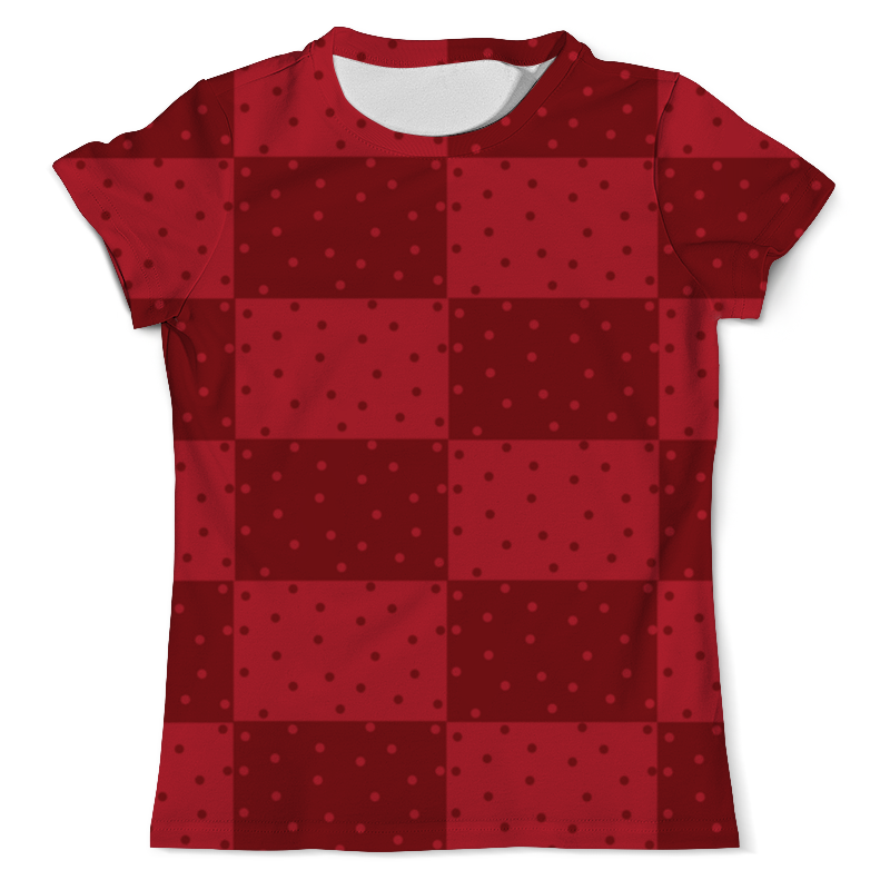 Printio Футболка с полной запечаткой (мужская) Красный геометрический узор printio футболка с полной запечаткой мужская горох и линия