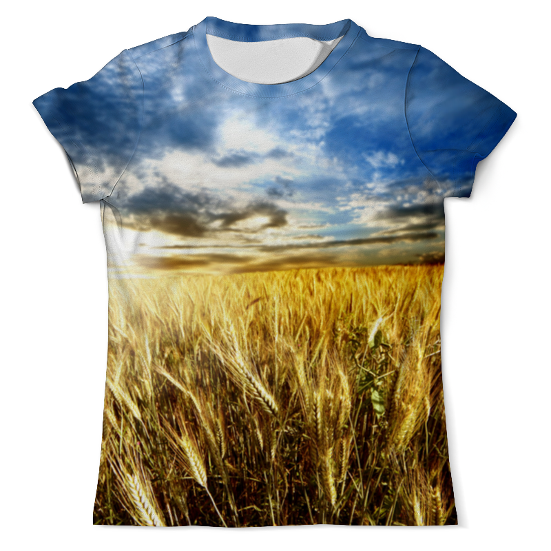 Printio Футболка с полной запечаткой (мужская) Поле пшеницы на закате мужская футболка любовь в небе s белый