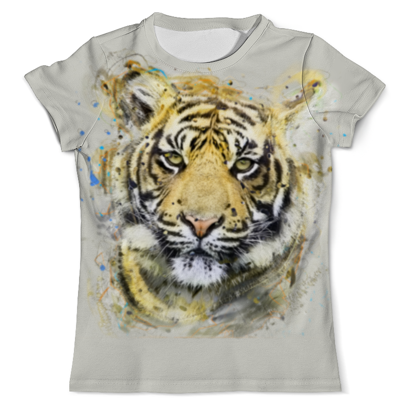 Printio Футболка с полной запечаткой (мужская) Красочный тигр printio футболка с полной запечаткой мужская красочный узор