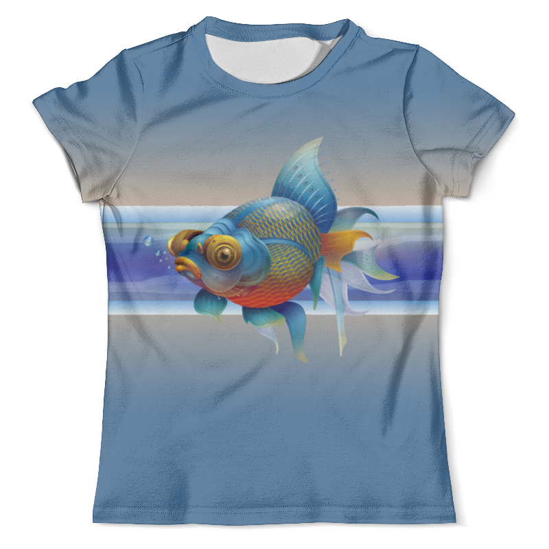 Printio Футболка с полной запечаткой (мужская) Золотая рыбка printio футболка с полной запечаткой для девочек кот рыболов и золотая рыбка