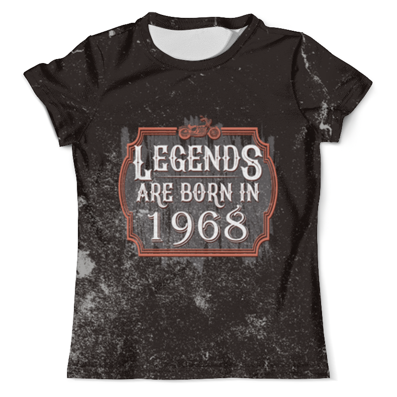 Printio Футболка с полной запечаткой (мужская) Legends are born in 1968 самые лучшие рождены в 1968