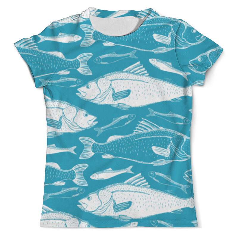 Printio Футболка с полной запечаткой (мужская) Рыбы. printio футболка с полной запечаткой мужская голубые рыбы