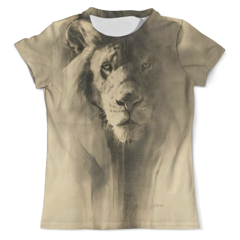 Printio Футболка с полной запечаткой (мужская) Песчаный лев printio футболка с полной запечаткой мужская африканский лев