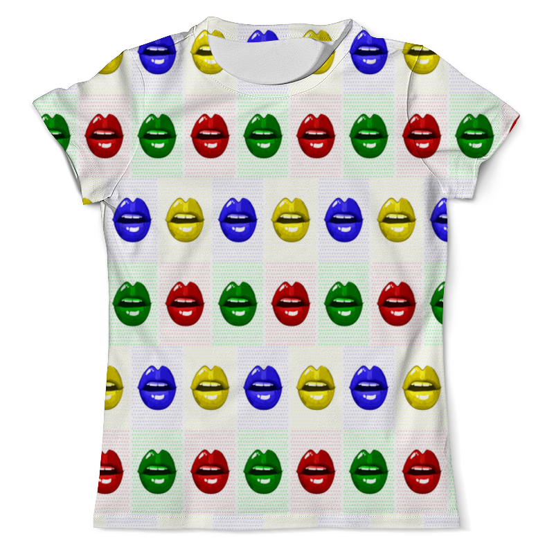 Printio Футболка с полной запечаткой (мужская) Цветные губы printio футболка с полной запечаткой мужская губы и доллары
