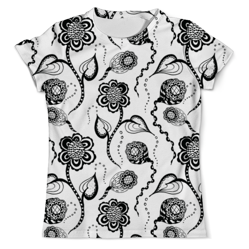 printio футболка с полной запечаткой мужская абстрактные штрихи Printio Футболка с полной запечаткой (мужская) Абстрактные цветы