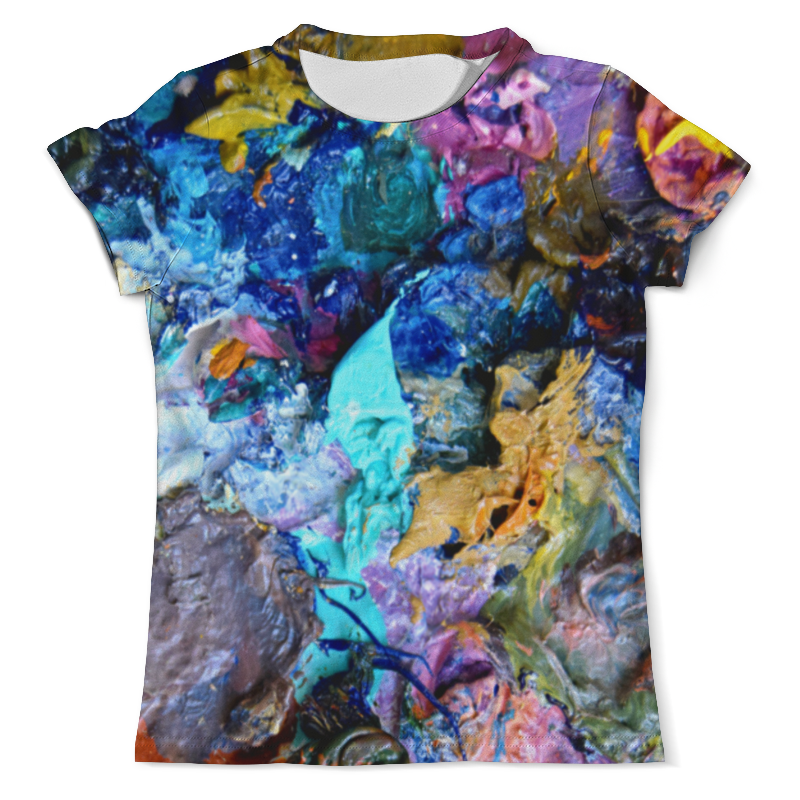 printio футболка с полной запечаткой мужская краска Printio Футболка с полной запечаткой (мужская) масляная краска