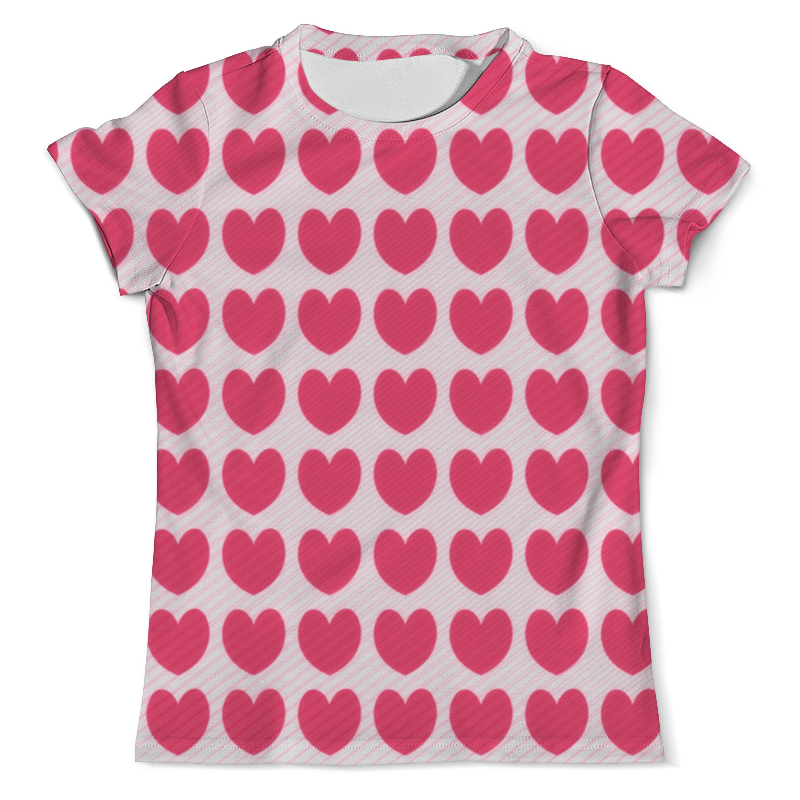 Printio Футболка с полной запечаткой (мужская) Розовое сердце printio футболка с полной запечаткой для девочек розовое сердце
