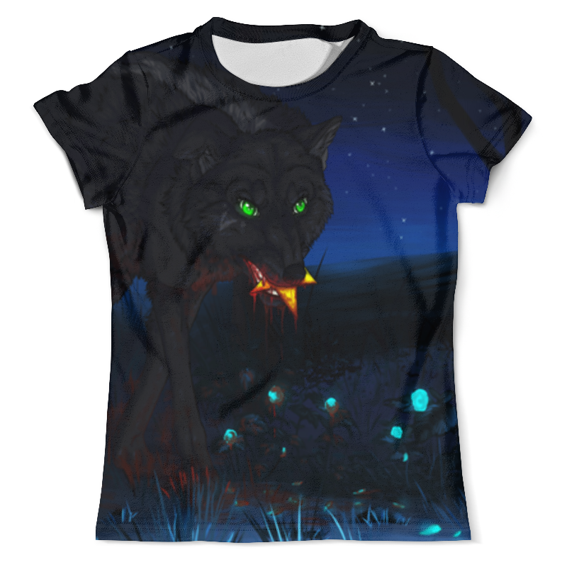 Printio Футболка с полной запечаткой (мужская) Волк зверь