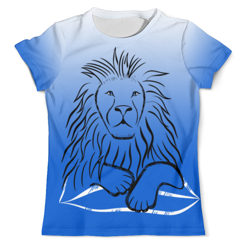 printio футболка с полной запечаткой мужская рисунок лев Printio Футболка с полной запечаткой (мужская) My kingdom