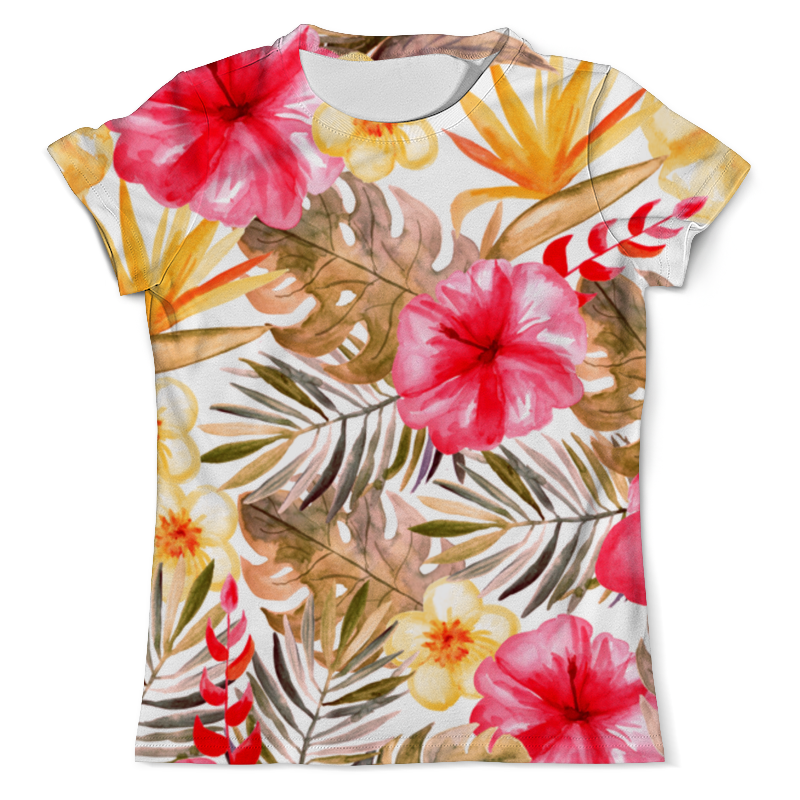 Printio Футболка с полной запечаткой (мужская) Тропические цветы printio футболка с полной запечаткой мужская тропические цветы