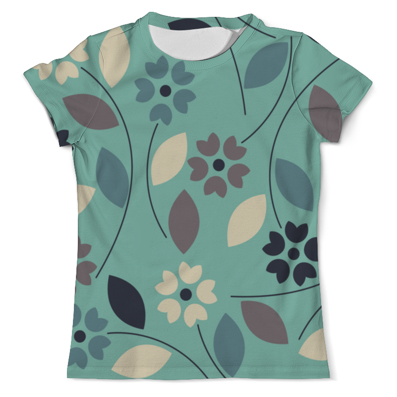 Printio Футболка с полной запечаткой (мужская) Узор цветочный