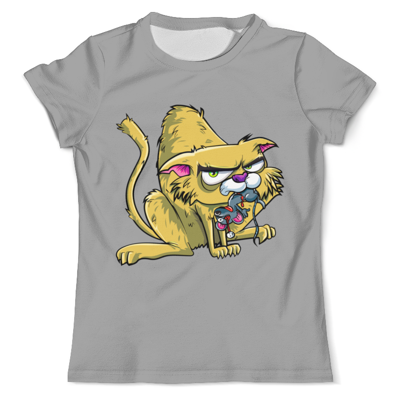 Printio Футболка с полной запечаткой (мужская) Злобный котик printio футболка с полной запечаткой мужская злобный котик