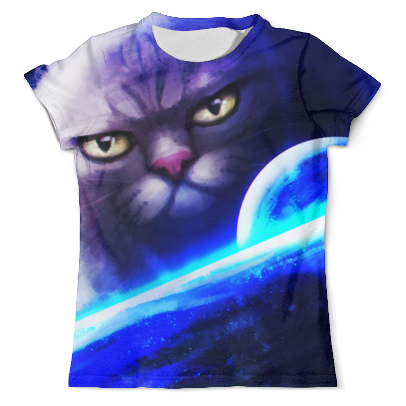 Printio Футболка с полной запечаткой (мужская) кот в космосе мужская футболка кот в космосе l синий
