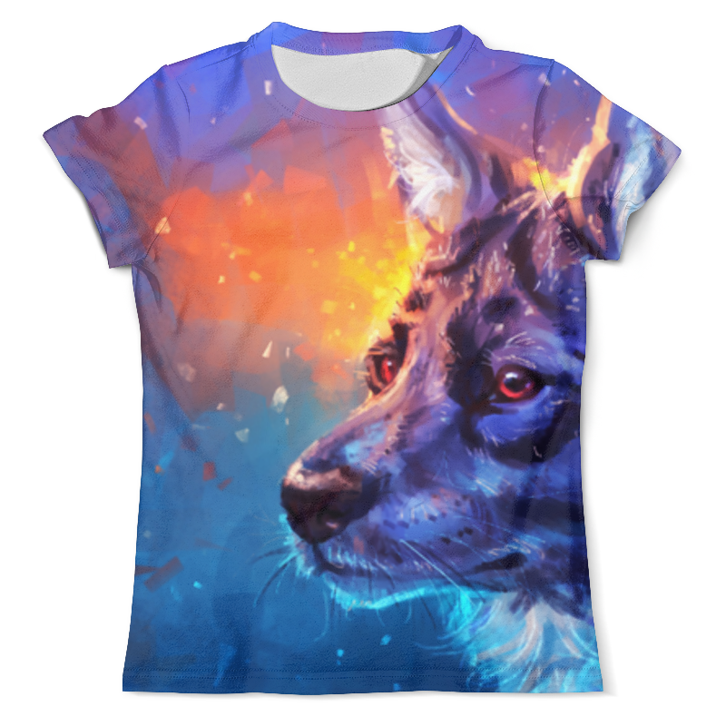 Printio Футболка с полной запечаткой (мужская) Волк краски printio футболка с полной запечаткой мужская волк краски