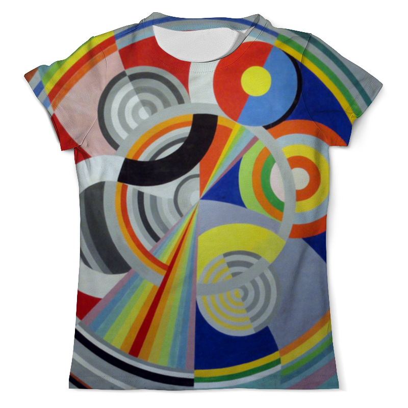 printio футболка с полной запечаткой женская пейзаж с диском робер делоне Printio Футболка с полной запечаткой (мужская) Ритм № 1 (робер делоне)