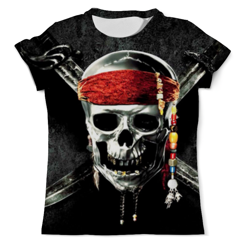 Printio Футболка с полной запечаткой (мужская) Веселый роджер printio футболка с полной запечаткой мужская пиратский корабль