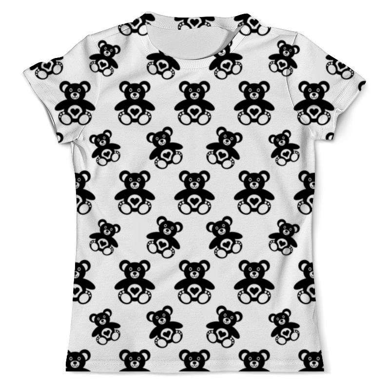 Printio Футболка с полной запечаткой (мужская) Черно-белые мишки printio футболка с полной запечаткой мужская романтичные мишки парные футболки