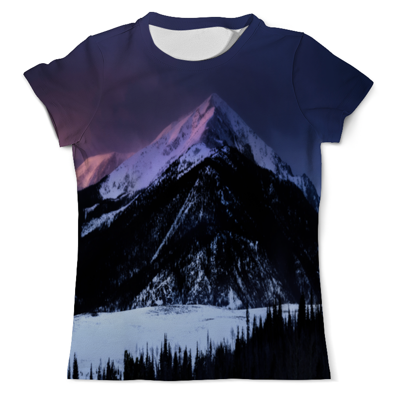 Printio Футболка с полной запечаткой (мужская) Снежная гора printio футболка с полной запечаткой мужская звездная гора