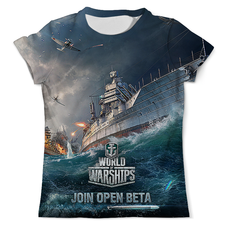 Printio Футболка с полной запечаткой (мужская) World of warships. видеоигры printio футболка с полной запечаткой мужская world of warships