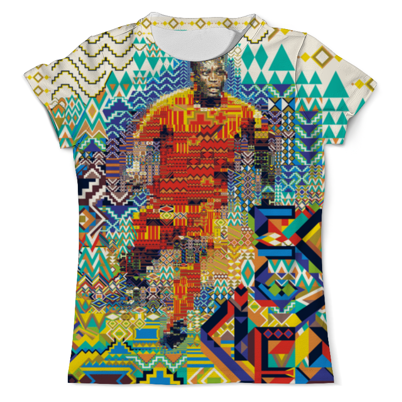 Printio Футболка с полной запечаткой (мужская) Футбольная мозайка мужская футболка африканский слон l желтый