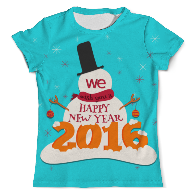 Printio Футболка с полной запечаткой (мужская) Happy new year printio футболка с полной запечаткой для девочек happy new year 2016