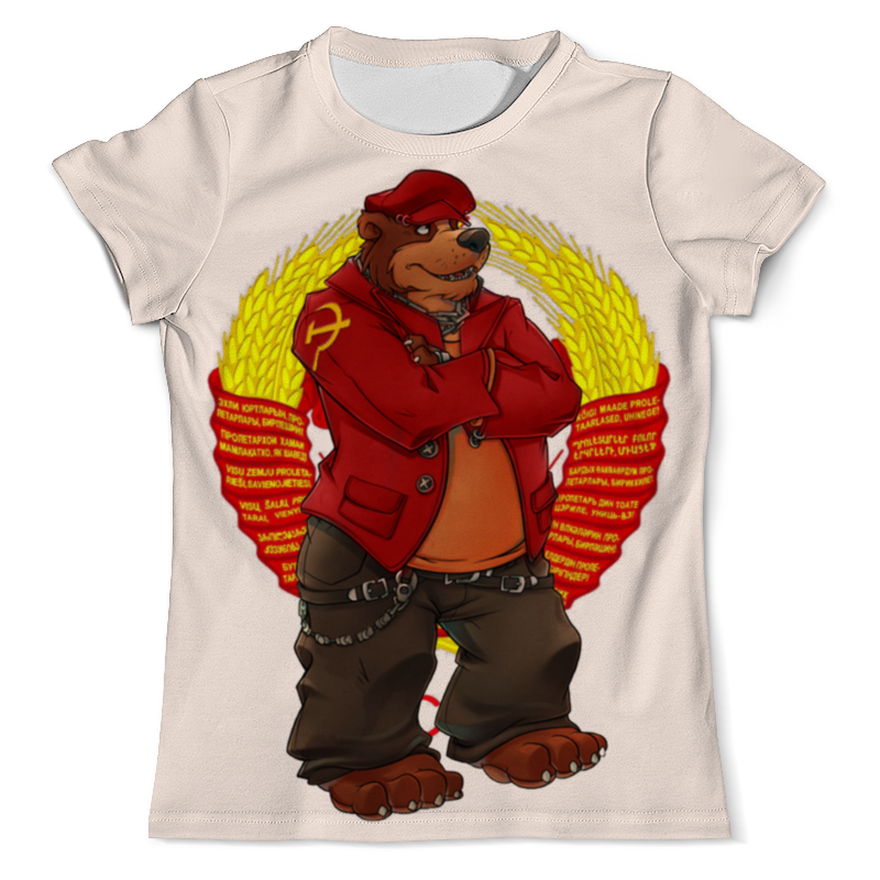 Printio Футболка с полной запечаткой (мужская) Angry russian bear printio футболка с полной запечаткой мужская putin love russian bear