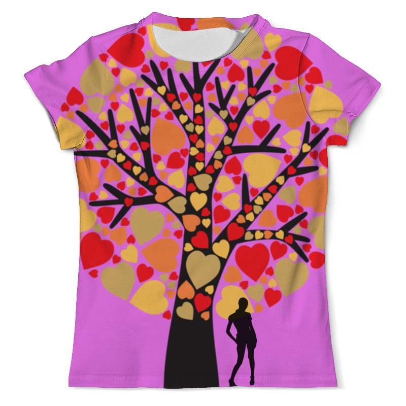 Printio Футболка с полной запечаткой (мужская) Дерево любви мужская футболка дерево любви 2xl черный