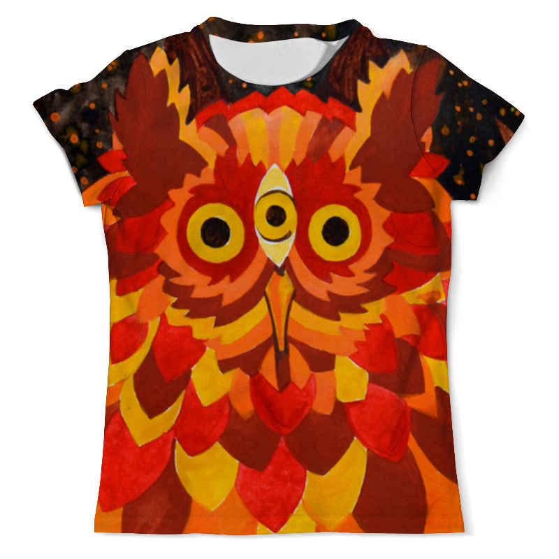 Printio Футболка с полной запечаткой (мужская) Осенняя сова #2 printio футболка с полной запечаткой мужская совы нежные