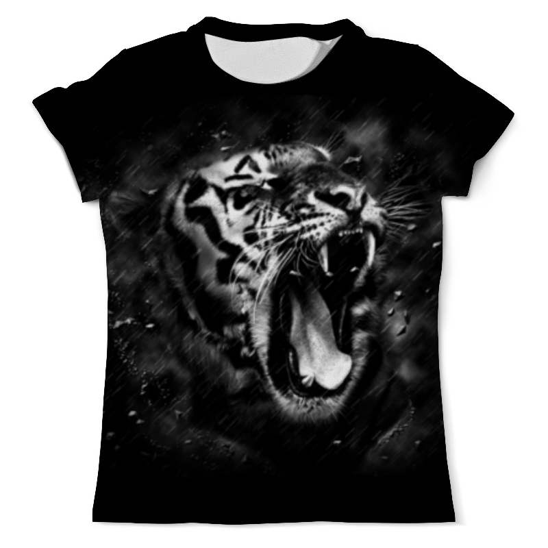 Printio Футболка с полной запечаткой (мужская) Черный тигр printio футболка с полной запечаткой мужская черный тигр