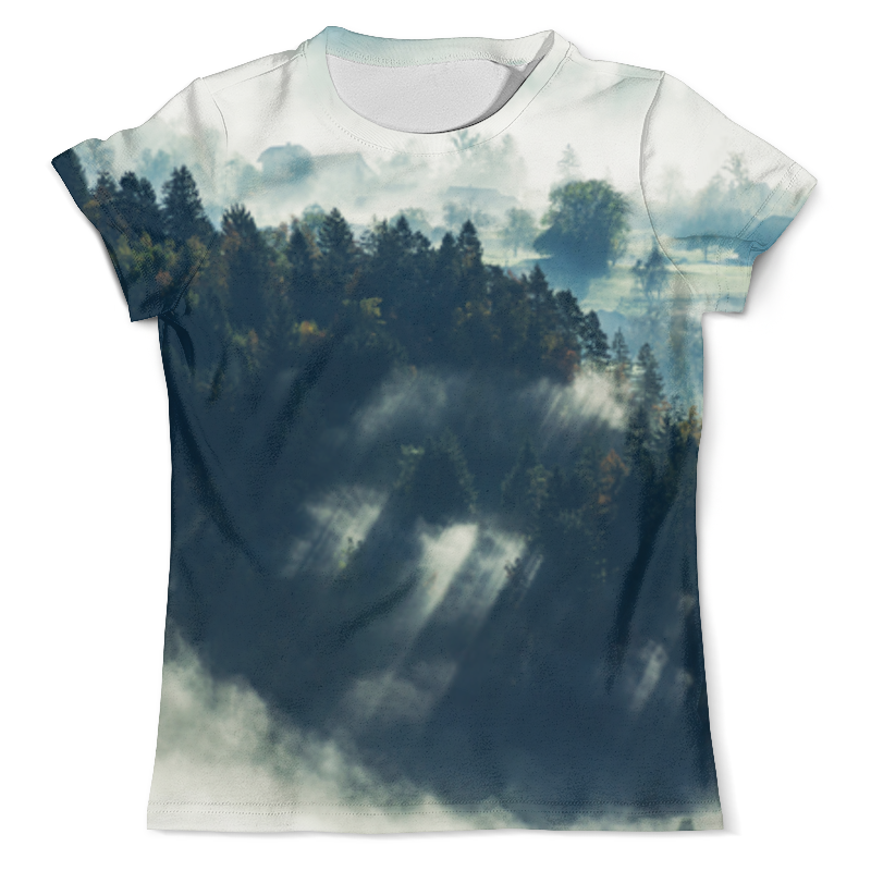 printio футболка с полной запечаткой мужская туманный альбион Printio Футболка с полной запечаткой (мужская) Туманный лес
