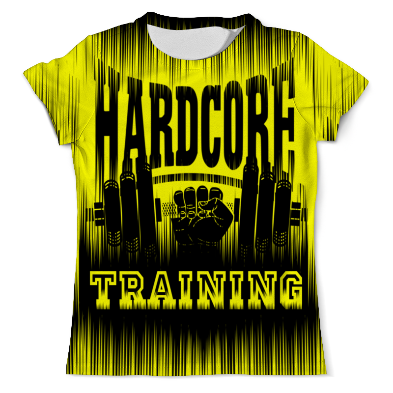 Printio Футболка с полной запечаткой (мужская) Hardcore training!!!