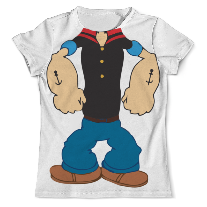 Printio Футболка с полной запечаткой (мужская) Моряк попай printio футболка с полной запечаткой для девочек моряк попай