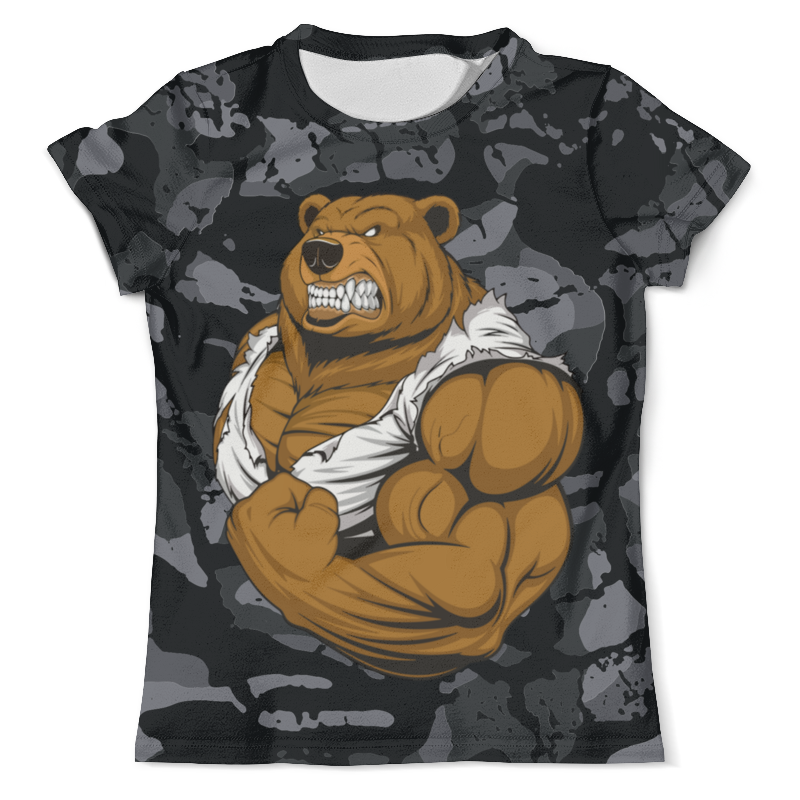 Тигр качок. Медведь качок. Футболка медведь качок. Качок в футболке. Футболка мужская с принтом медведь.