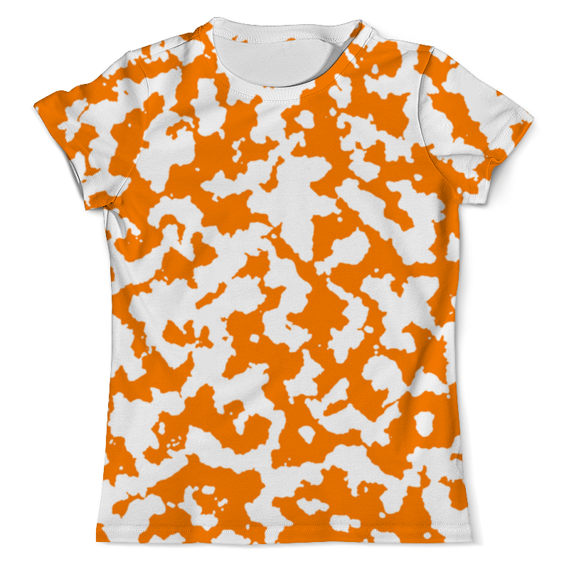 Printio Футболка с полной запечаткой (мужская) Камуфляж бело-оранжевый printio футболка с полной запечаткой для мальчиков камуфляж бело оранжевый