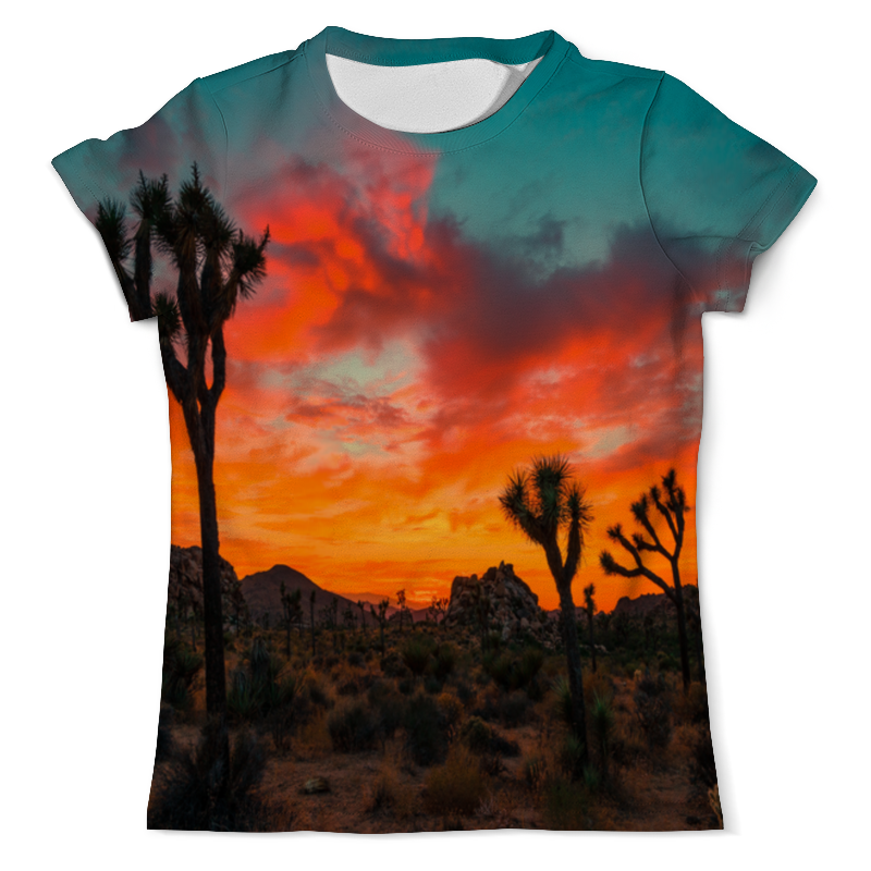 Printio Футболка с полной запечаткой (мужская) Закат в пустыне printio футболка с полной запечаткой мужская закат в пустыне