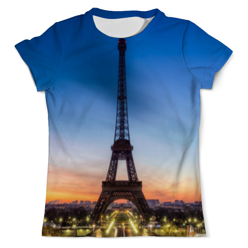 Printio Футболка с полной запечаткой (мужская) Париж эйфлева башня
