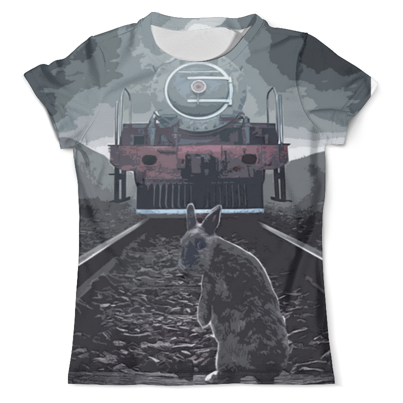Printio Футболка с полной запечаткой (мужская) Кролик и поезд printio футболка с полной запечаткой мужская кролик