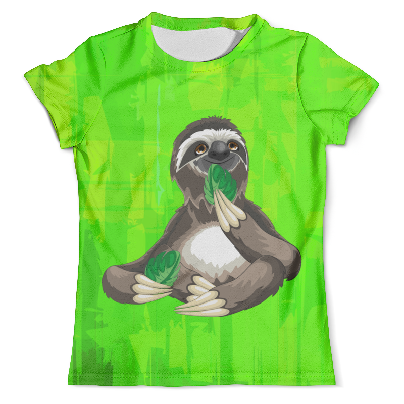 Printio Футболка с полной запечаткой (мужская) Ленивец