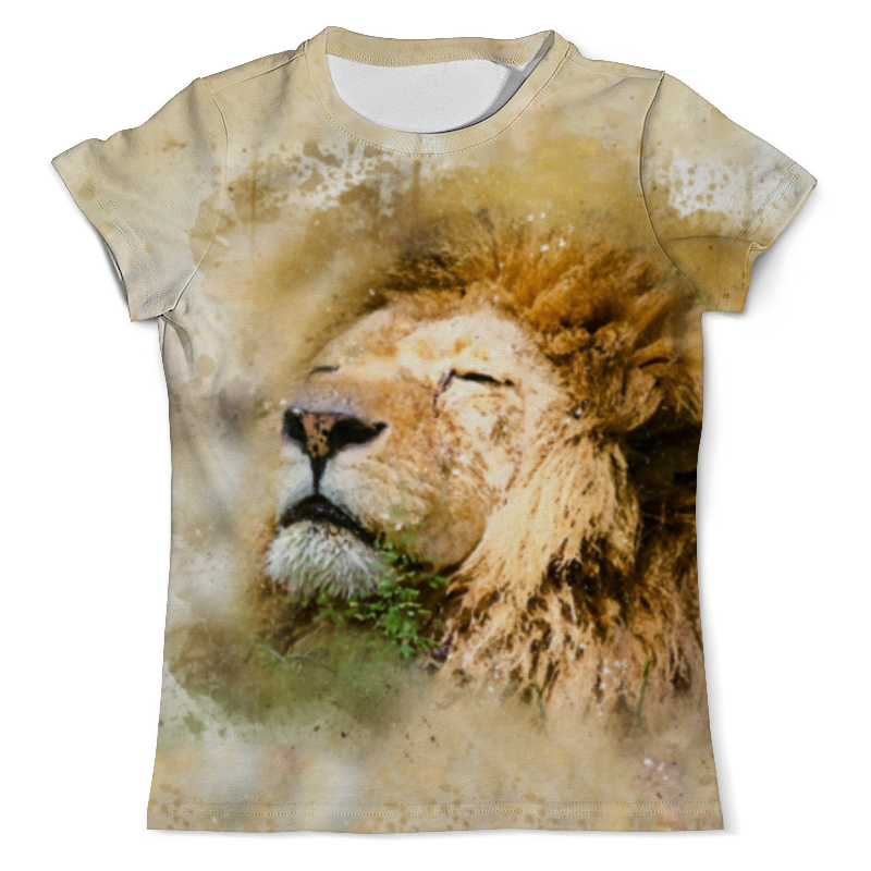 Printio Футболка с полной запечаткой (мужская) Лев - царь зверей printio футболка с полной запечаткой мужская лев царь зверей
